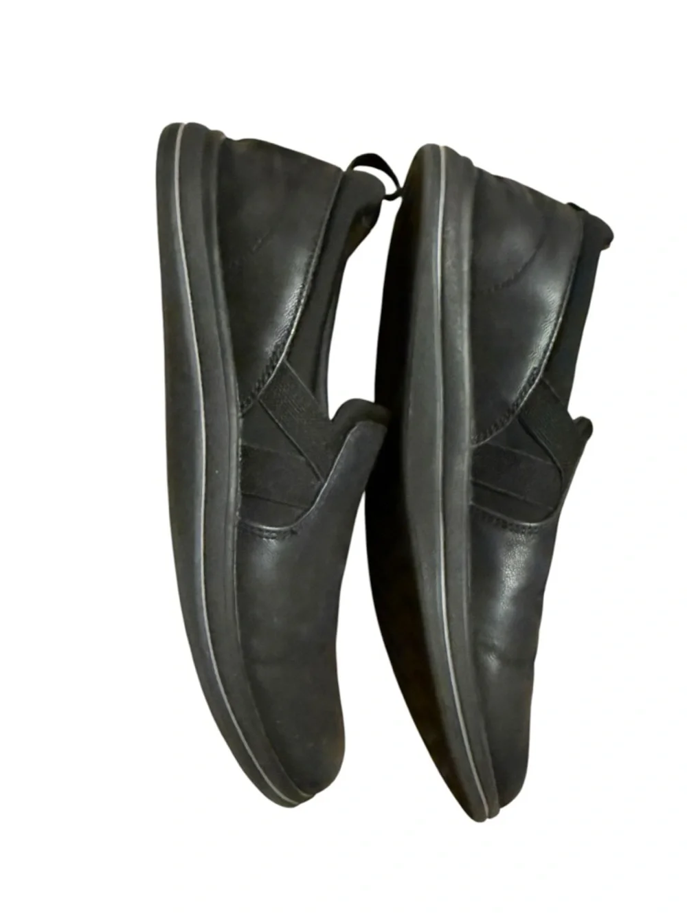 Clarks Women’s Black Slip-On Loafers